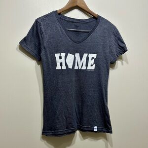 ✨$8 CLEAR-OUT✨ My Home Apparel Alberta AB V Neck Short Sleeve Casual Tee Shirt